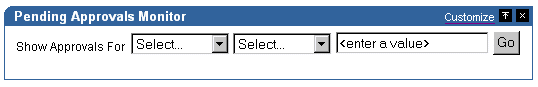 Pending Approvals Monitor portlet