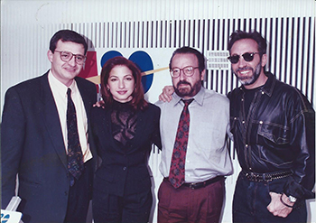 José Ramón Pardo con Gloria y Emilio Estefan