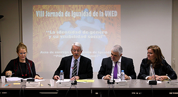 Teresa San Segundo, Alejandro Tiana, Isabel Calzas y José Matías Hernández