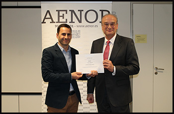 Jorge A. Arribas Díaz y Avelino Brito Marquina, Director General de AENOR
