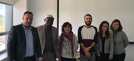 Issacar Nguendjo, Juan García Gutiérrez, Ángeles Manjares, Alberto Izquierdo, Isabel Barandiarán y Marta Ruiz Corbella