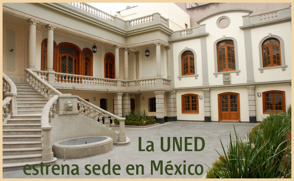 Patio de la nueva sede de la UNED en México