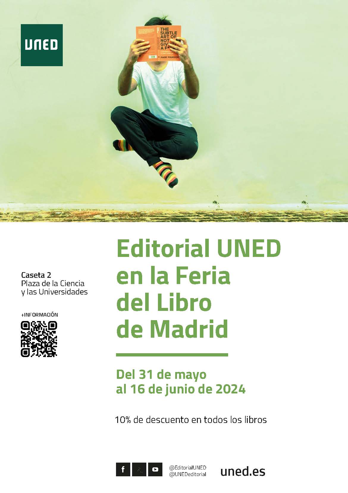 Cartel UNED 83ª Feria del libro de Madrid